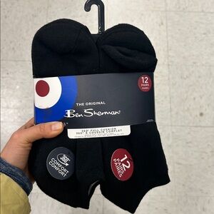 NWT Ben Sherman Men's 360 full cushion Socks - 12 Pack